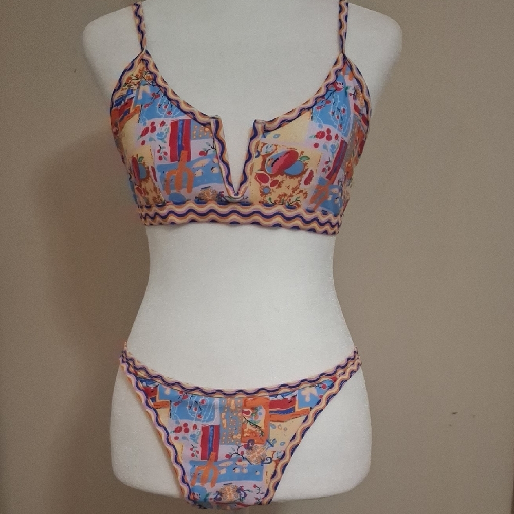 Vibrant Abstract Bikini Set